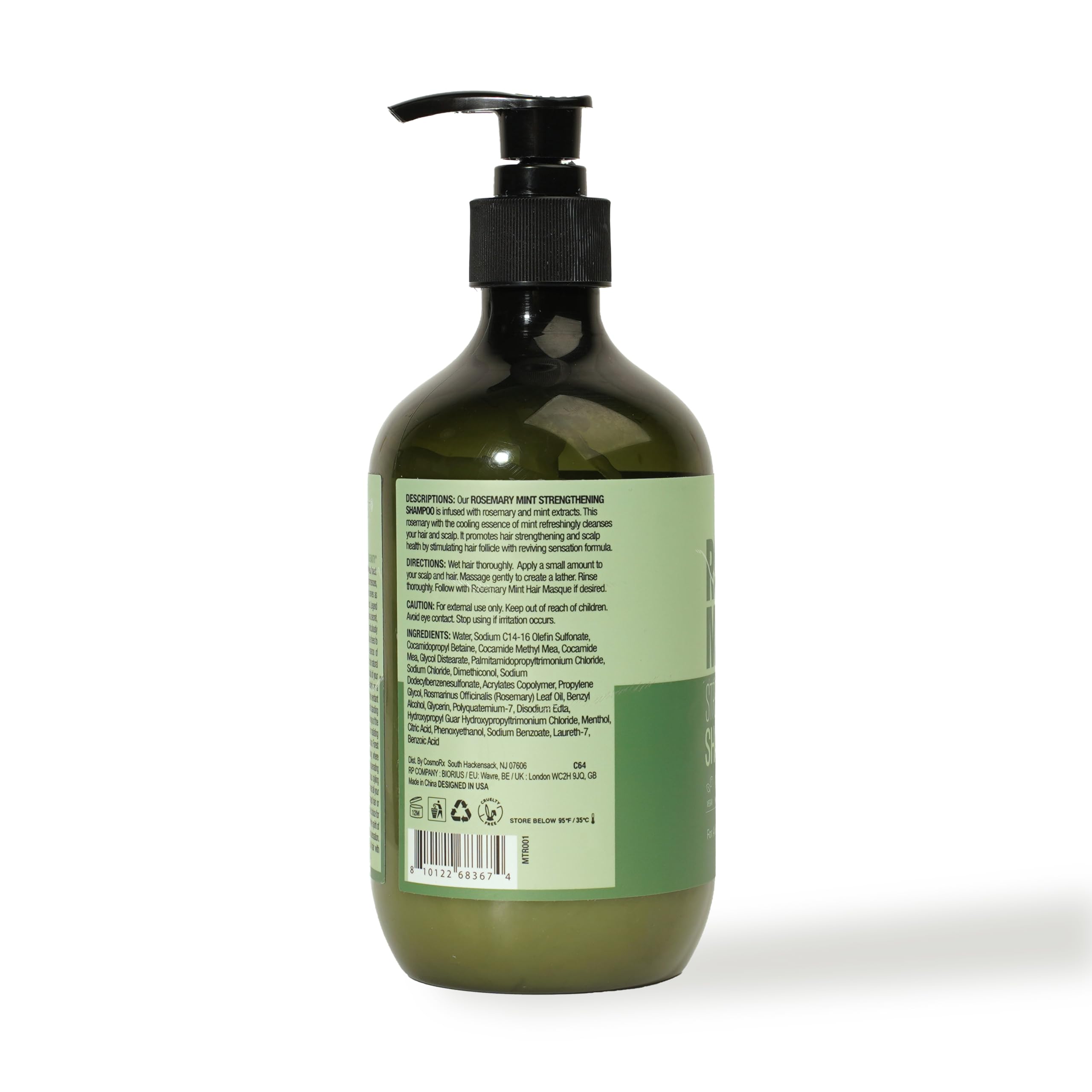 MONTANA FOREST Rosemary Mint Strengthening Shampoo – 16 Fl Oz