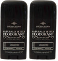 Montana Natural Shave Company MNSC Unscented Deodorant – Magnesium & Activated Charcoal, Aluminum-Free, Baking Soda-Free, USA Made (Pack of 2)