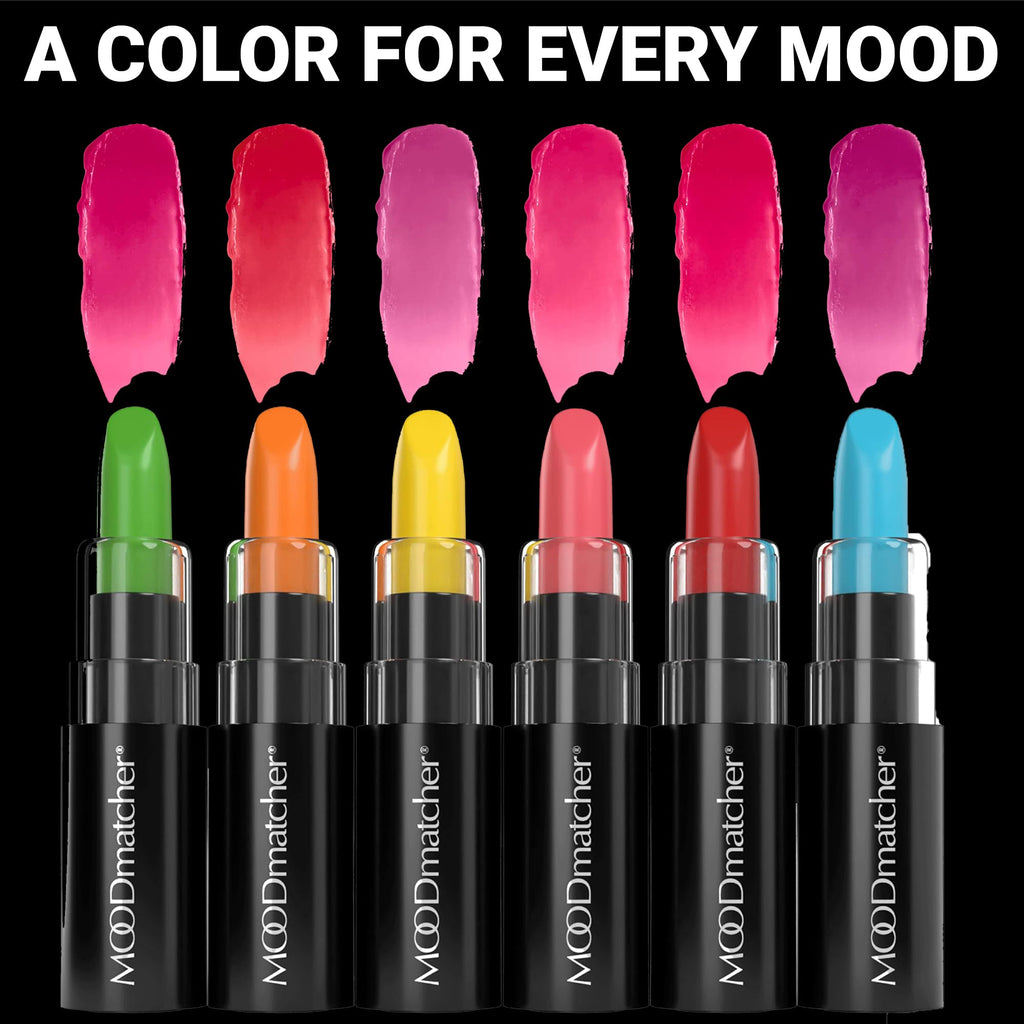 MOODmatcher Original Color-Changing Lipstick – 12 Hour Wear, Moisturizing, Smudge-Proof, Made in USA