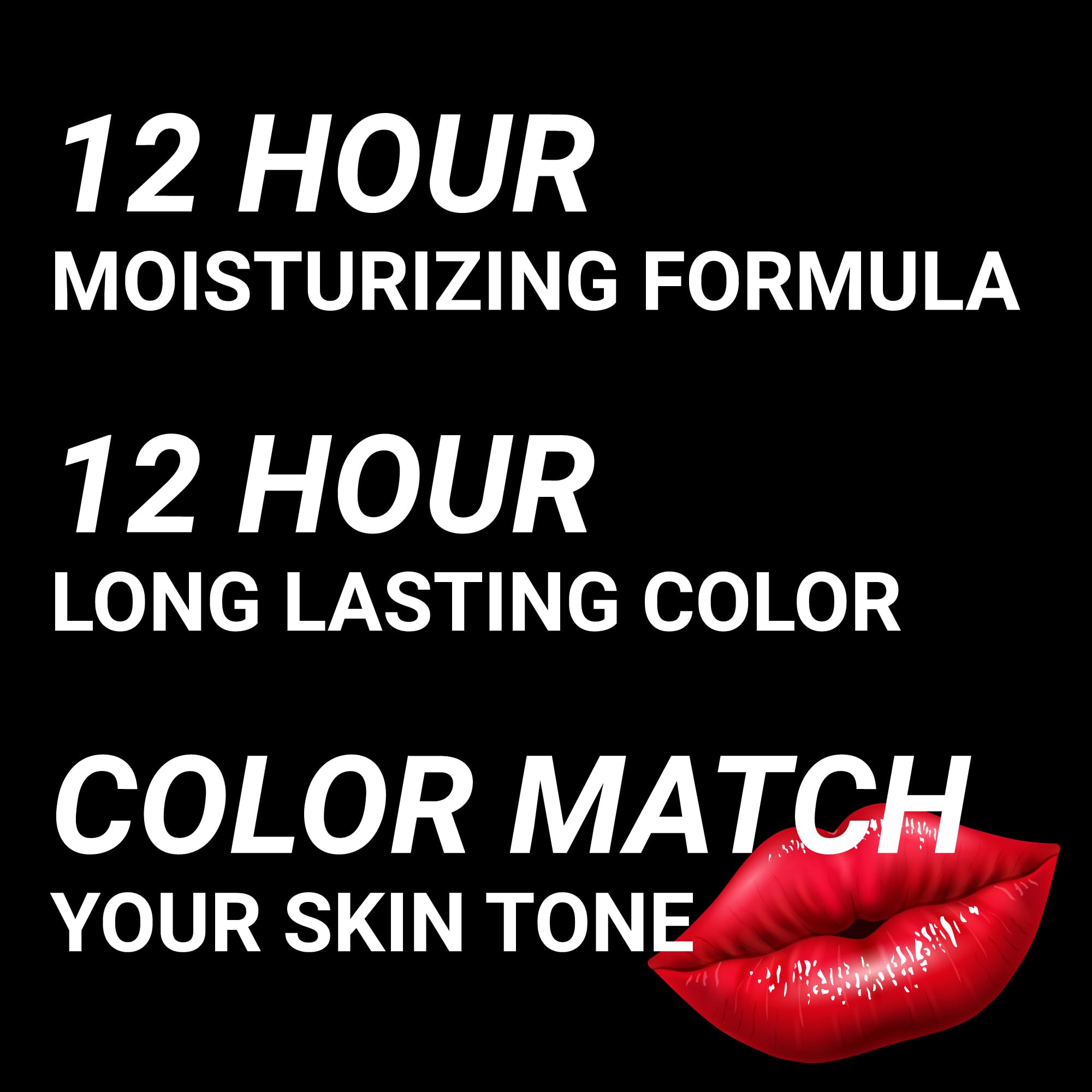 MOODmatcher Original Color-Changing Lipstick – 12 Hour Wear, Moisturizing, Smudge-Proof, Made in USA
