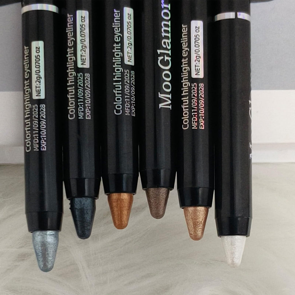 MooGlamor 6 Pcs Eyeshadow Stick Set – Shimmer Retractable Eye Shadow Pens