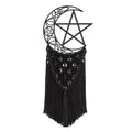 Crescent Moon Wall Hanging Gothic Macrame Decor