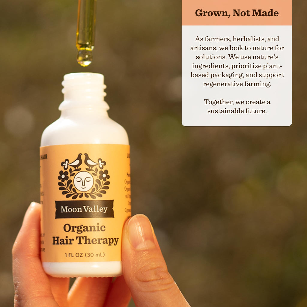 Moon Valley Organics Hair Therapy for Extra Thick Hair – MCT, Jojoba & Rosemary