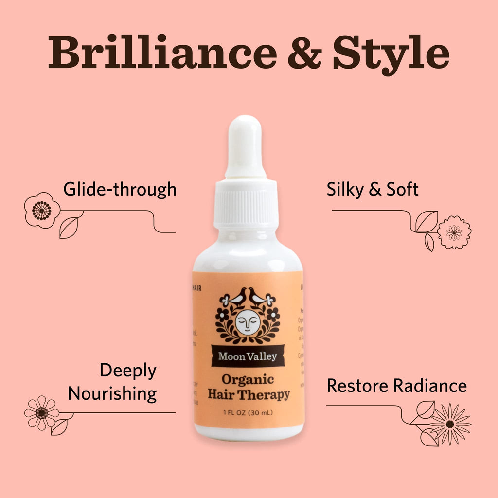 Moon Valley Organics Hair Therapy for Extra Thick Hair – MCT, Jojoba & Rosemary