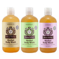 Moon Valley Organics Herbal Body Wash Variety 3 Pack — Lavender, Peppermint & Siberian Fir | Vegan, Paraben-Free