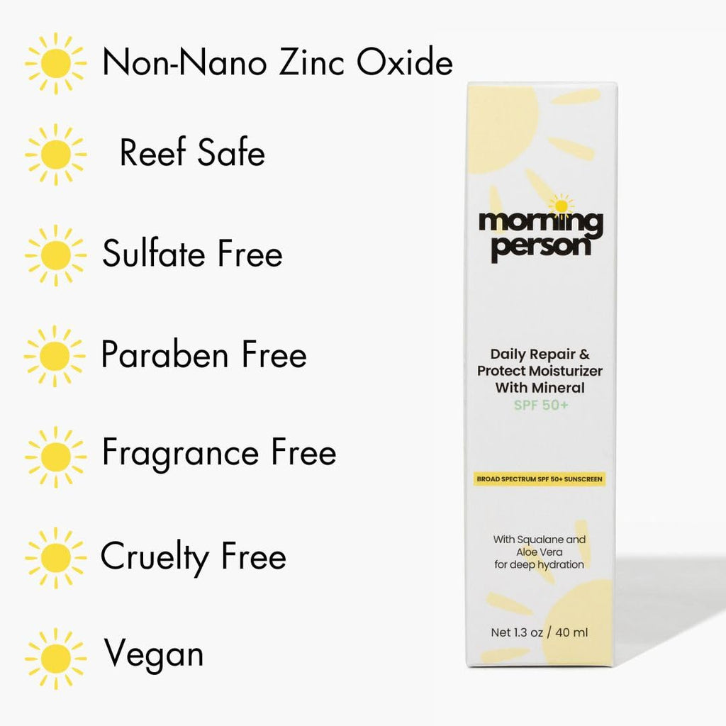 Morning Person Daily Repair & Protect Mineral SPF 50+ Moisturizer