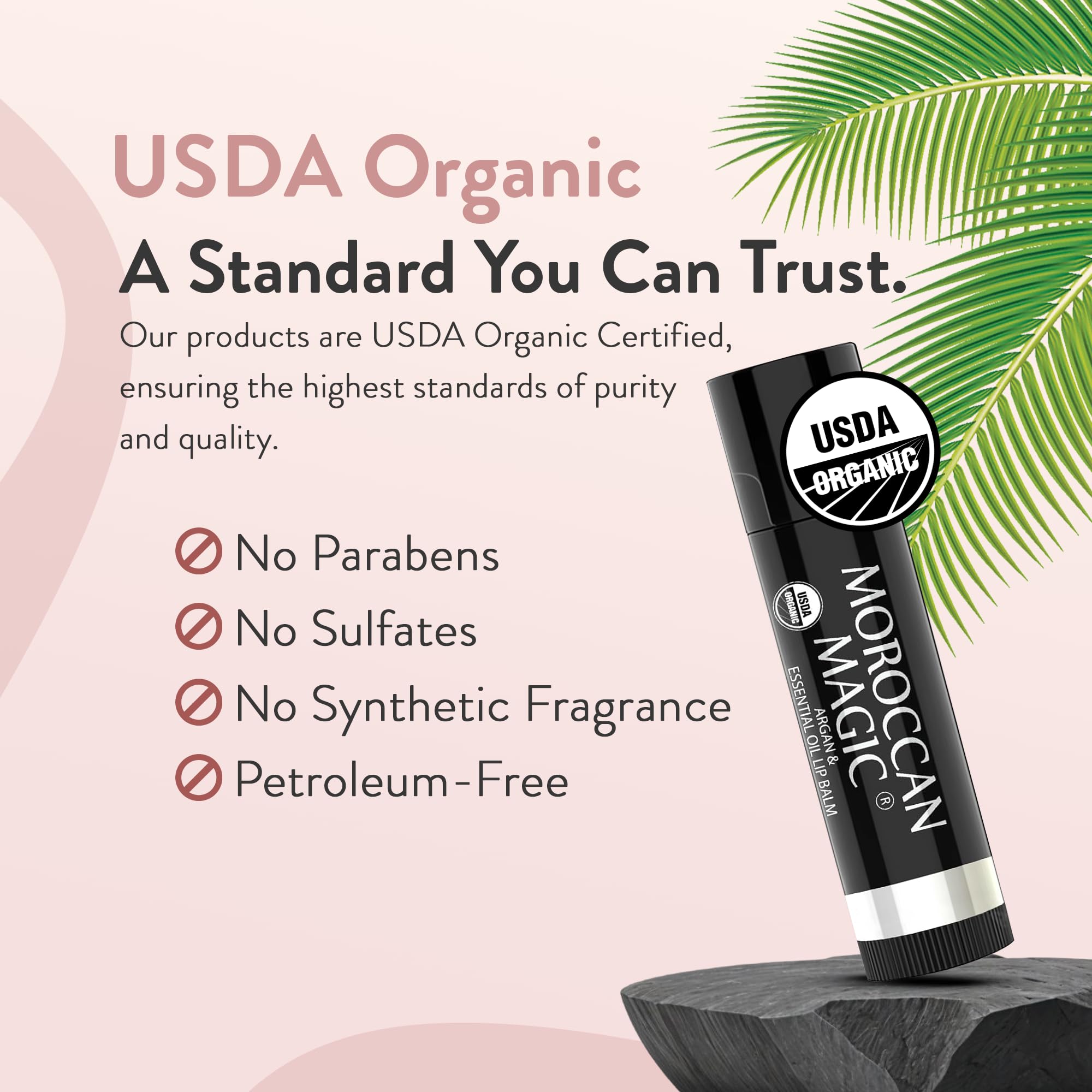 Moroccan Magic Organic Lip Balm Variety Pack Gift Set | 8-Piece, Argan Oil & Essential Oils