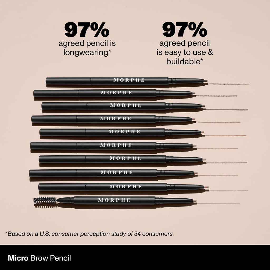 MORPHE Micro Dual Eyebrow Pencil in Java — Retractable, Ultra-Precise Tip