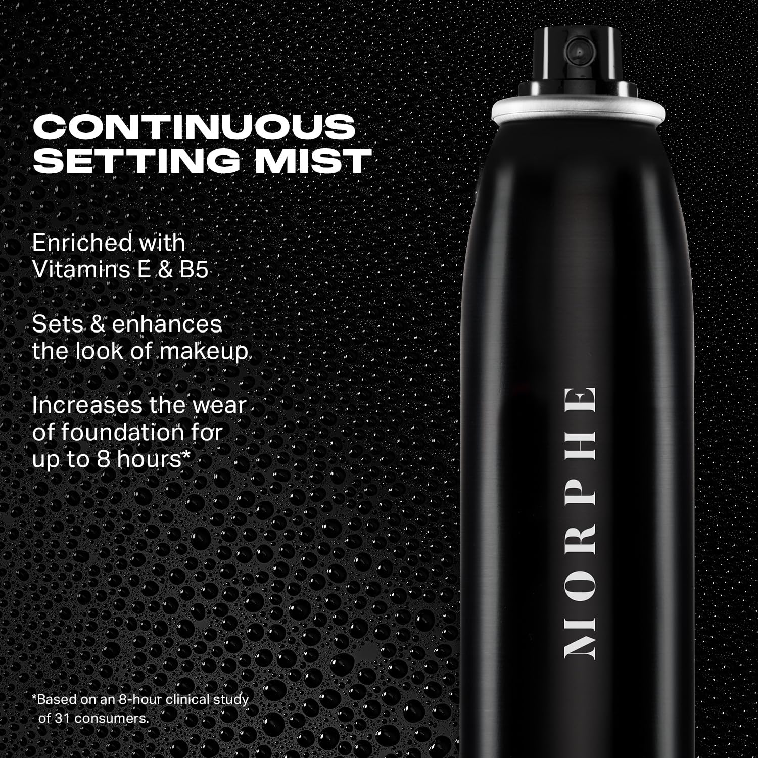 MORPHE Mini Continuous Setting Mist – Travel-Size, Natural Radiant Finish