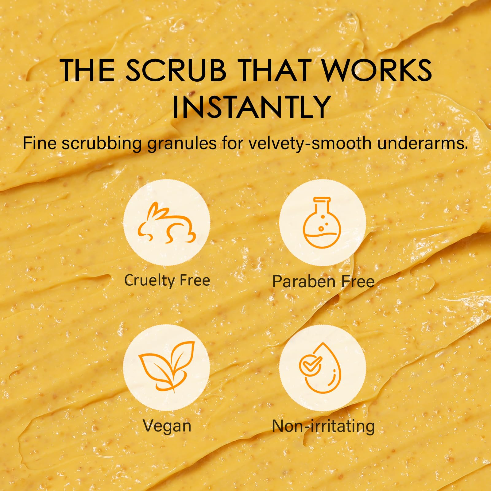 MOSRROU Underarm Detox Scrub with Turmeric & Vitamin C | Odor Control & Even Tone