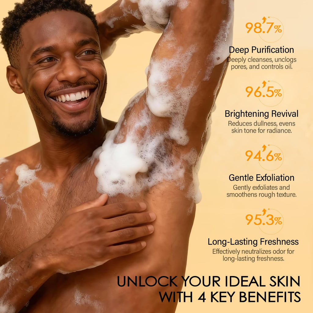 MOSRROU Underarm Detox Scrub with Turmeric & Vitamin C | Odor Control & Even Tone