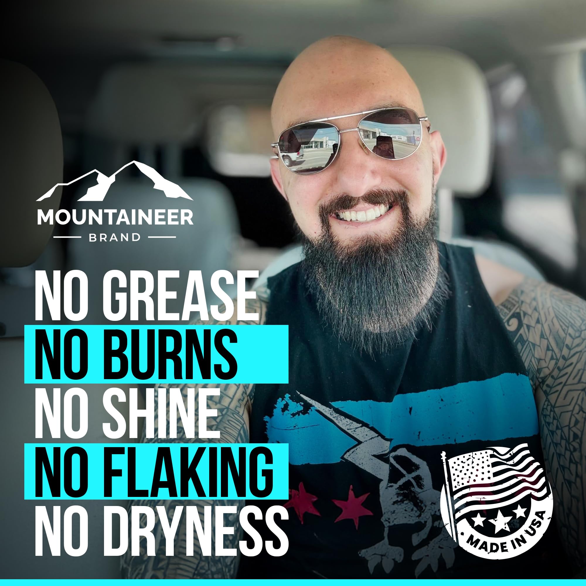Mountaineer Brand Bald Head Shampoo & Moisturiser – Fresh & Natural Scent | Made in WV | Hydrating 4oz