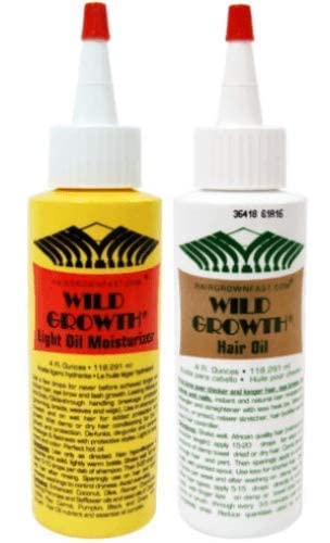 Wild Growth Set — Hair Oil 4 oz + Light Oil Moisturizer 4 oz | Mountaineer Brand