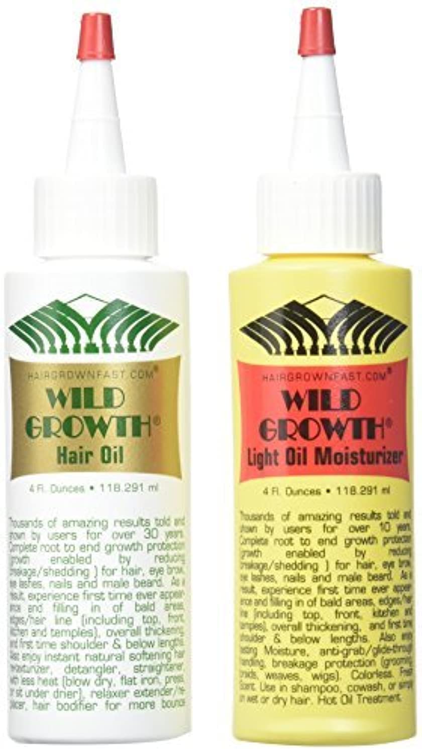 Wild Growth Set — Hair Oil 4 oz + Light Oil Moisturizer 4 oz | Mountaineer Brand