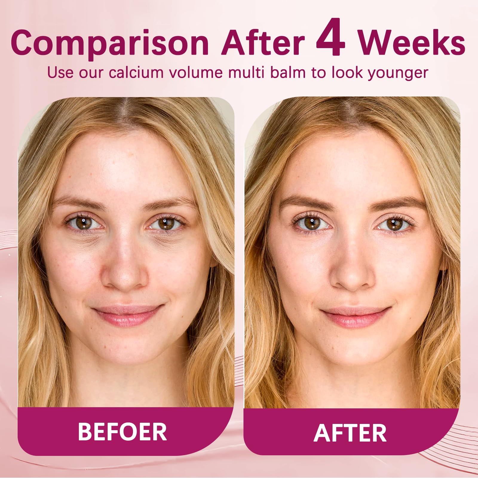 MQN 2PCS Calcium Stick – Calcium Volume Multi Bomb Balm for Face, Eyes & Neck | Korean Collagen Core Balm with Almond Vitamin E