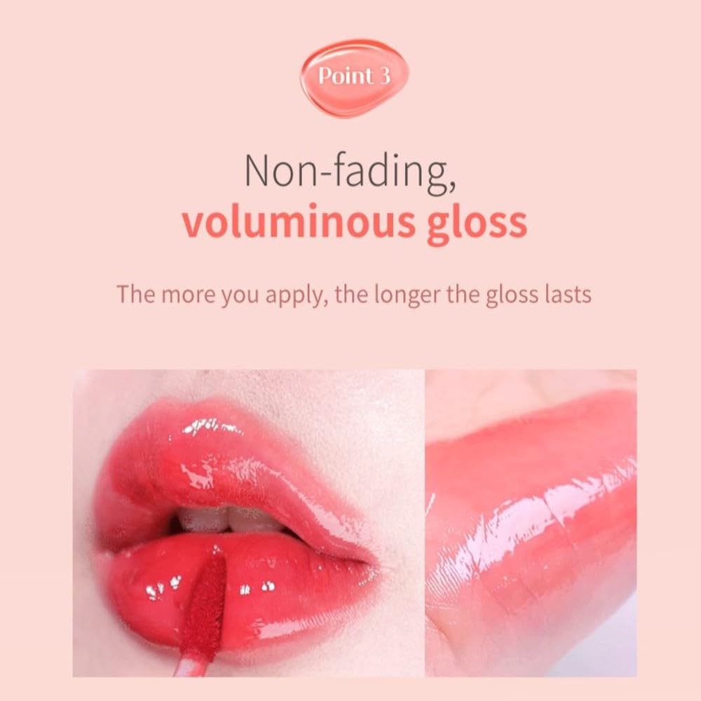 MQNY Dewy Water Glow Lip Tint 3.5g – Peanut Peach & Peach Beige