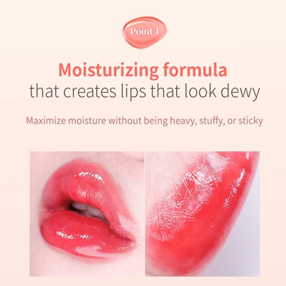 MQNY Dewy Water Glow Lip Tint 3.5g – Peanut Peach & Peach Beige