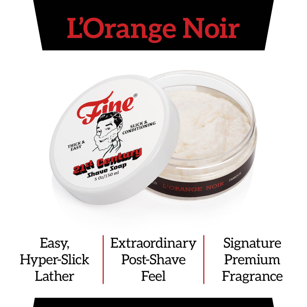 Mr. Fine 21C Shaving Soap – Thick Lather, Made in Italy (5oz)