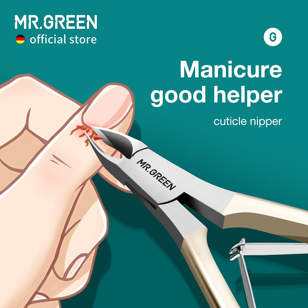 MR.GREEN Cuticle Nippers Nickel Pearl – Colorful Nail Cuticle Scissors