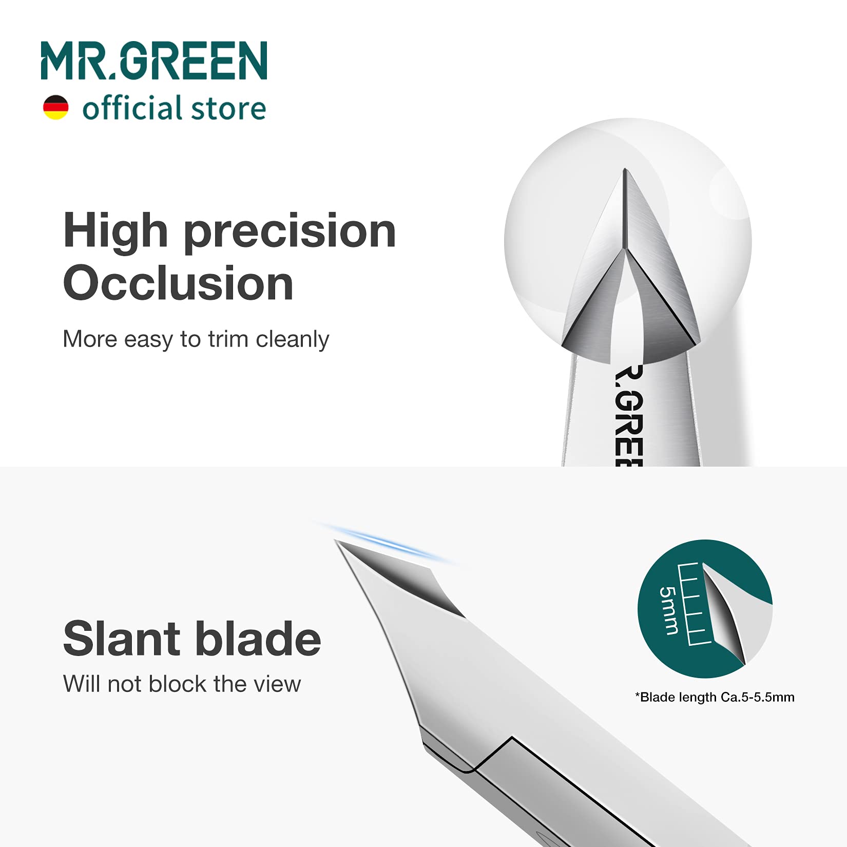 MR.GREEN Cuticle Nippers Nickel Pearl – Colorful Nail Cuticle Scissors
