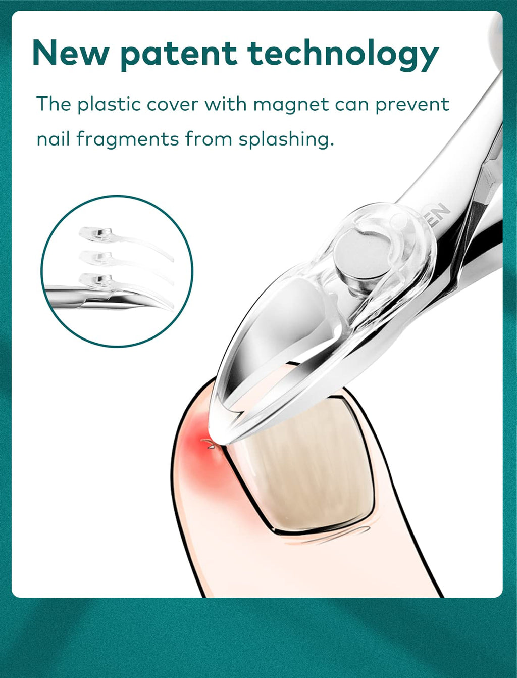 MR.GREEN Nail Clippers for Thick & Ingrown Toenails – Heavy-Duty Paronychia Tools