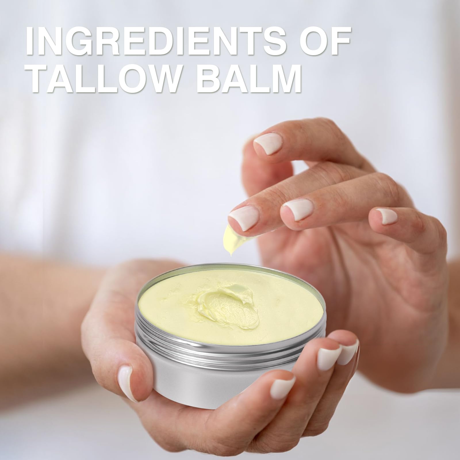 MROUVIK Beef Tallow Balm – Grass-Fed Skin Moisturizer (2.5oz)
