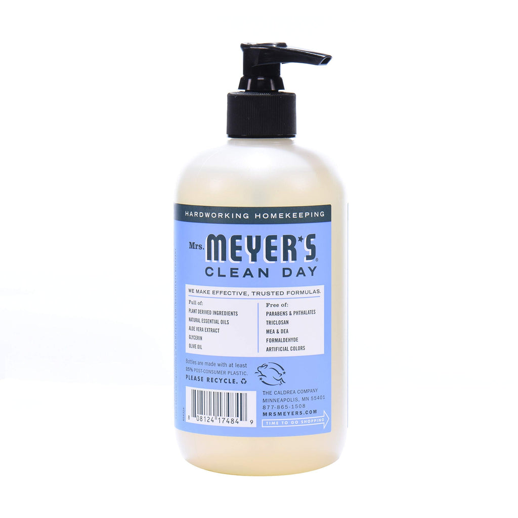 Mrs. Meyer's Clean Day Bluebell Hand Soap – 12.5 Fl Oz, Pack of 2