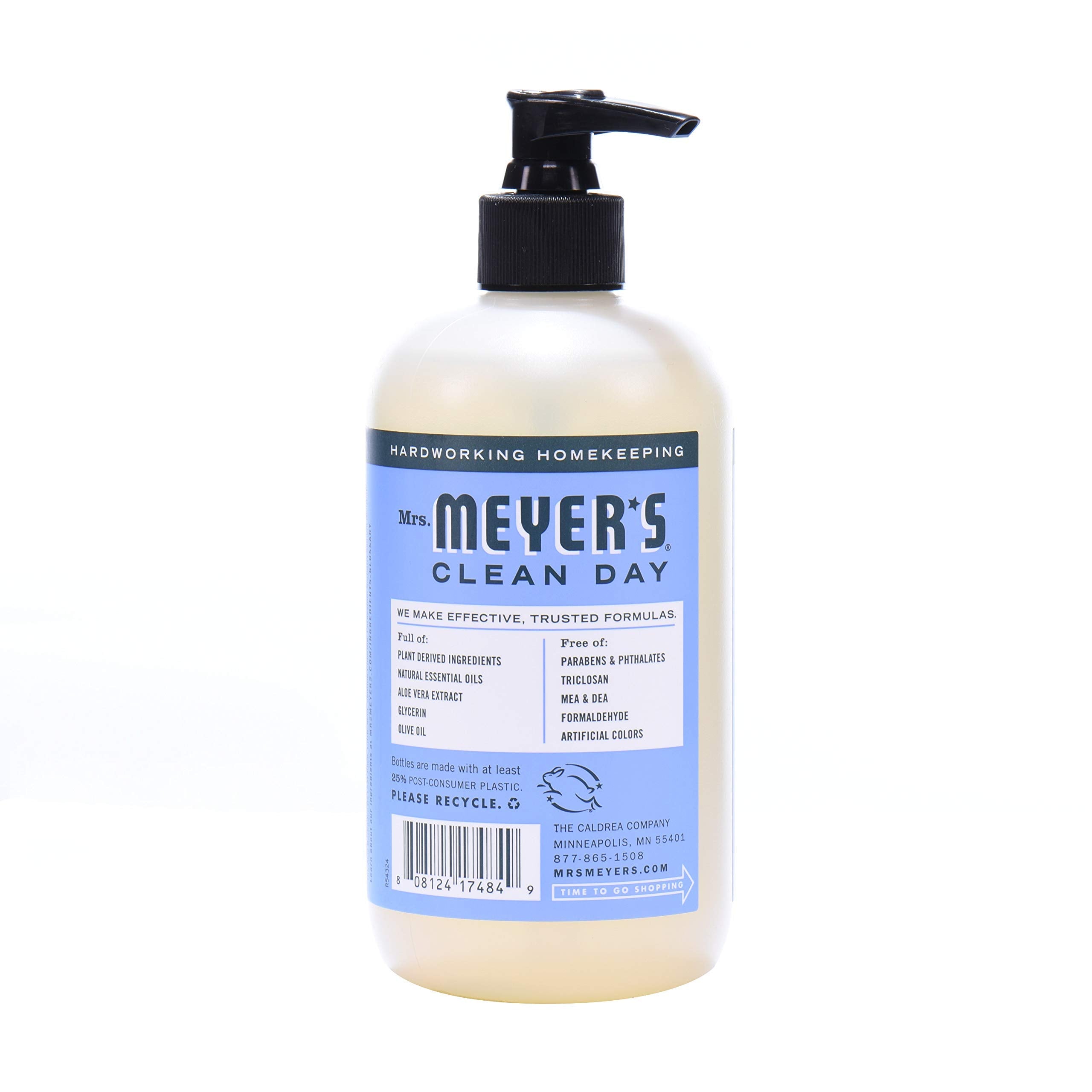 Mrs. Meyer's Clean Day Bluebell Hand Soap – 12.5 Fl Oz, Pack of 2