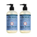 Mrs. Meyer's Clean Day Bluebell Hand Soap – 12.5 Fl Oz, Pack of 2