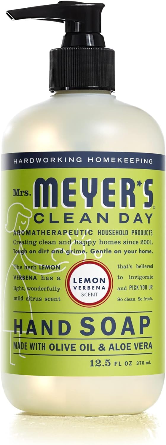 Mrs. Meyer's Clean Day Holiday Hand Soap Bundle – Lavender + Lemon Verbena; Rainwater + Oat Blossom
