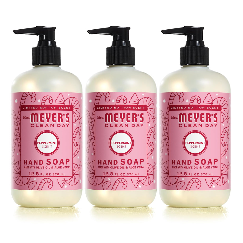 Mrs. MEYER'S Clean Day Peppermint Hand Soap 12.5 oz Pack of 3