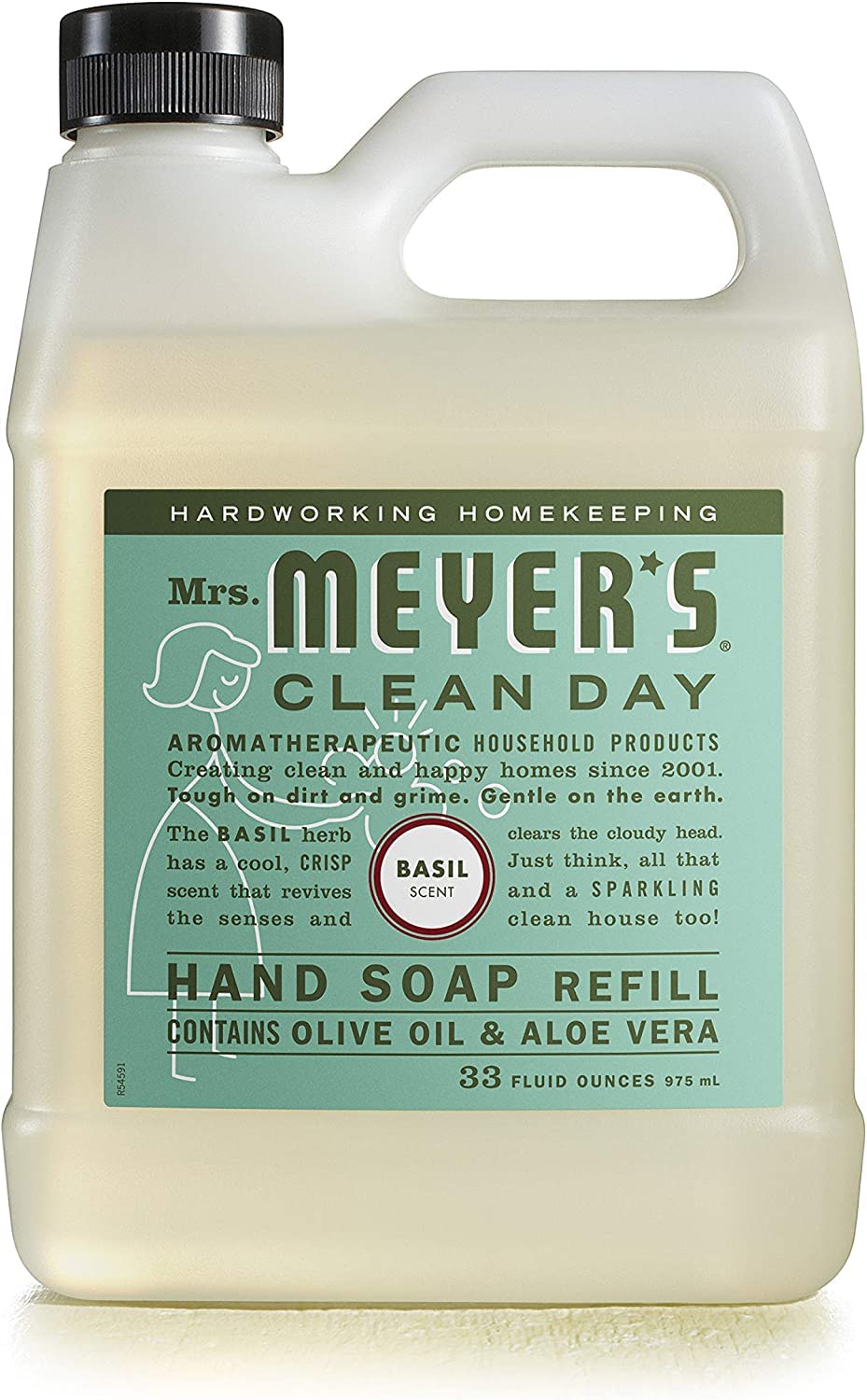 Mrs. MEYER'S CLEAN DAY Hand Soap Refill Variety Pack – Lemon Verbena, Lavender & Basil