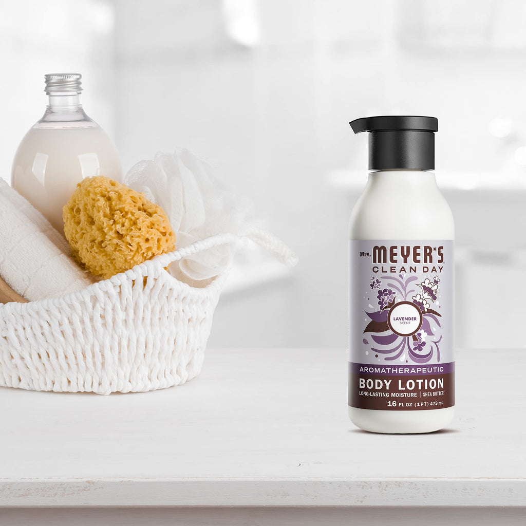 Mrs. Meyer's Clean Day Lavender Body Lotion – Long-Lasting Moisturizer, Cruelty-Free