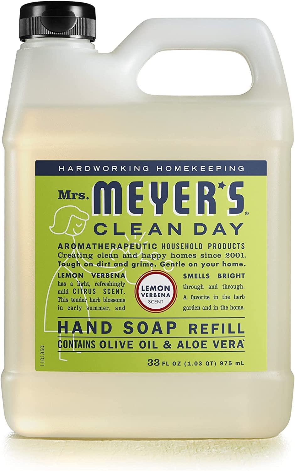Mrs. MEYER'S CLEAN DAY Hand Soap Refill Variety Pack – Lemon Verbena, Lavender & Basil