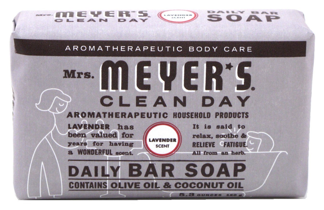 Mrs Meyer's Lavender Bar Soap 5.3 oz | 2 Pack – Gentle Daily Cleanser
