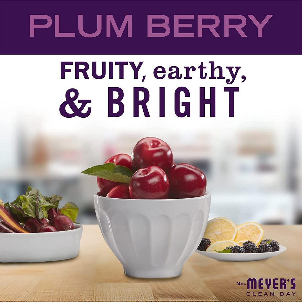 Mrs. Meyer's Clean Day Plum Berry Hand Soap Refill, 33 oz (Pack of 3)