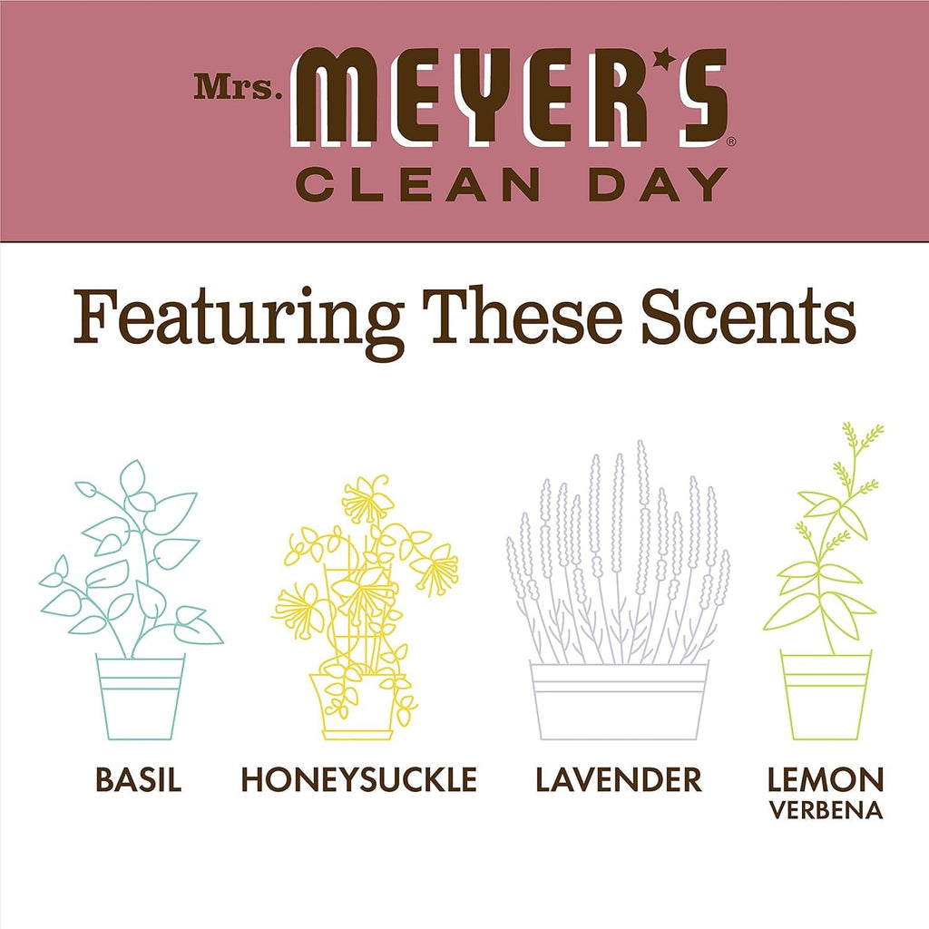 Mrs. Meyer's Rosemary Hand Soap – 12.5 oz, Pack of 6 | Clean Day