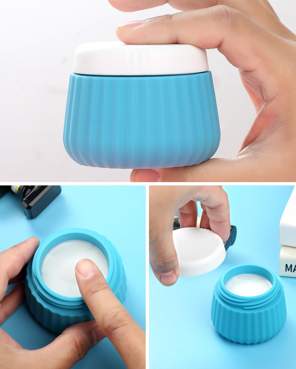 Mrsdry Travel Bottles 8-Pack – TSA-Approved 3oz Silicone Containers with Clear Bag