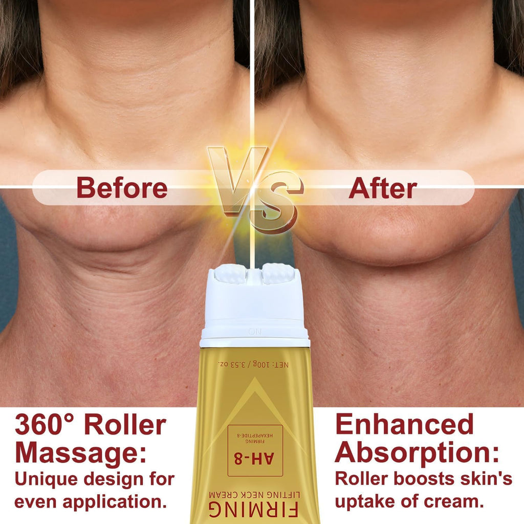 Mtmult AH-8 Firming Neck Cream – 2PC Roller Applicator for Neck & Body