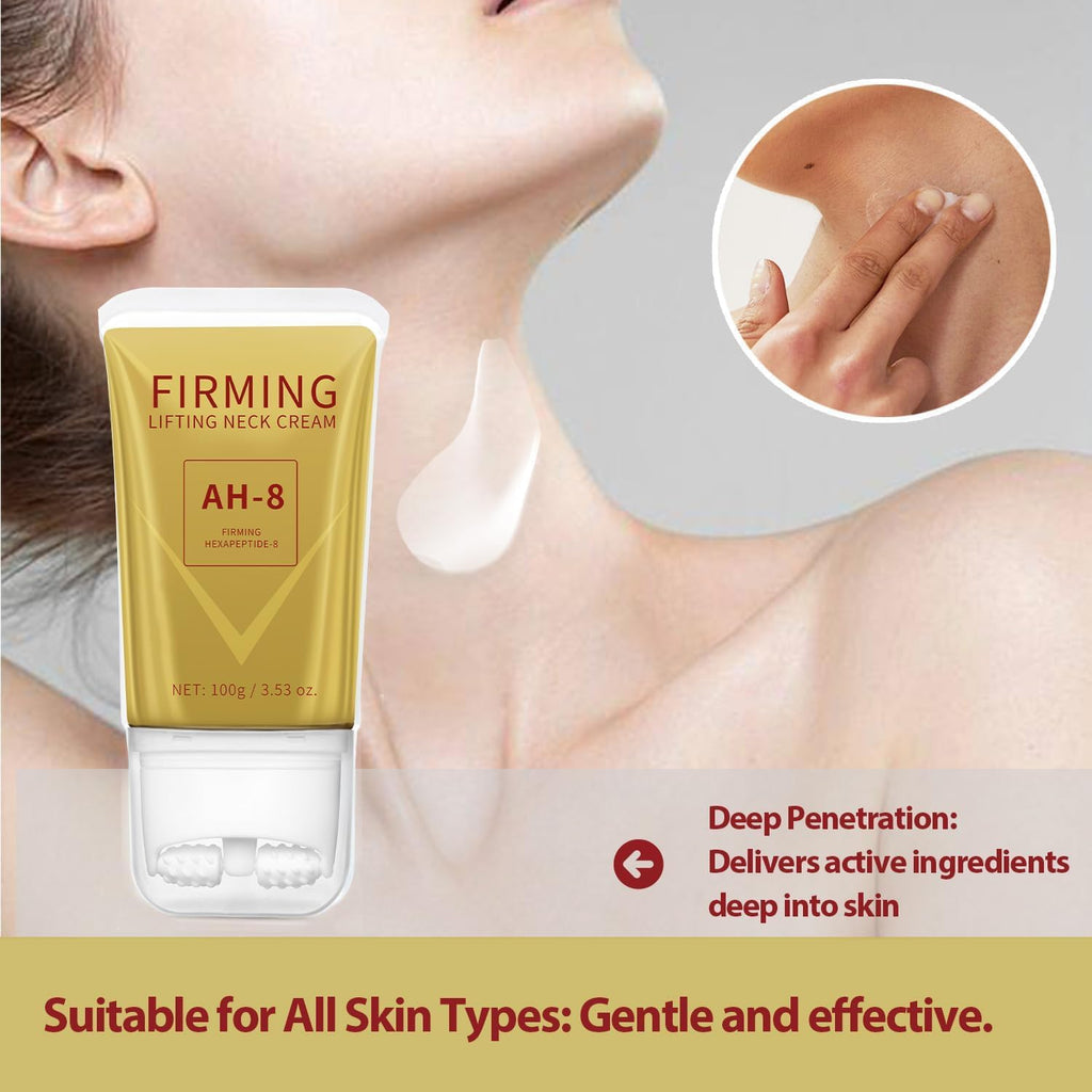 Mtmult AH-8 Firming Neck Cream – 2PC Roller Applicator for Neck & Body