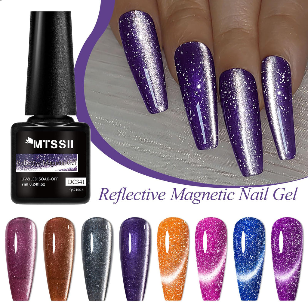 MTSSII 8 Colors Cat Eye Gel Nail Polish Set | Gift Box 8Pcs