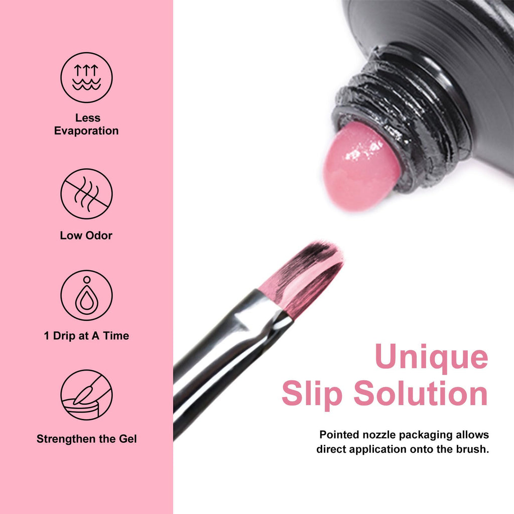 MTSSII 13Pcs Poly Nail Gel Kit 6 Colors + Mini UV Lamp for DIY Nails