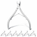 Mudder 8-Piece Stainless Steel Cuticle Nippers – Pointed Blade Cuticle Remover Set for Fingernails & Toenails