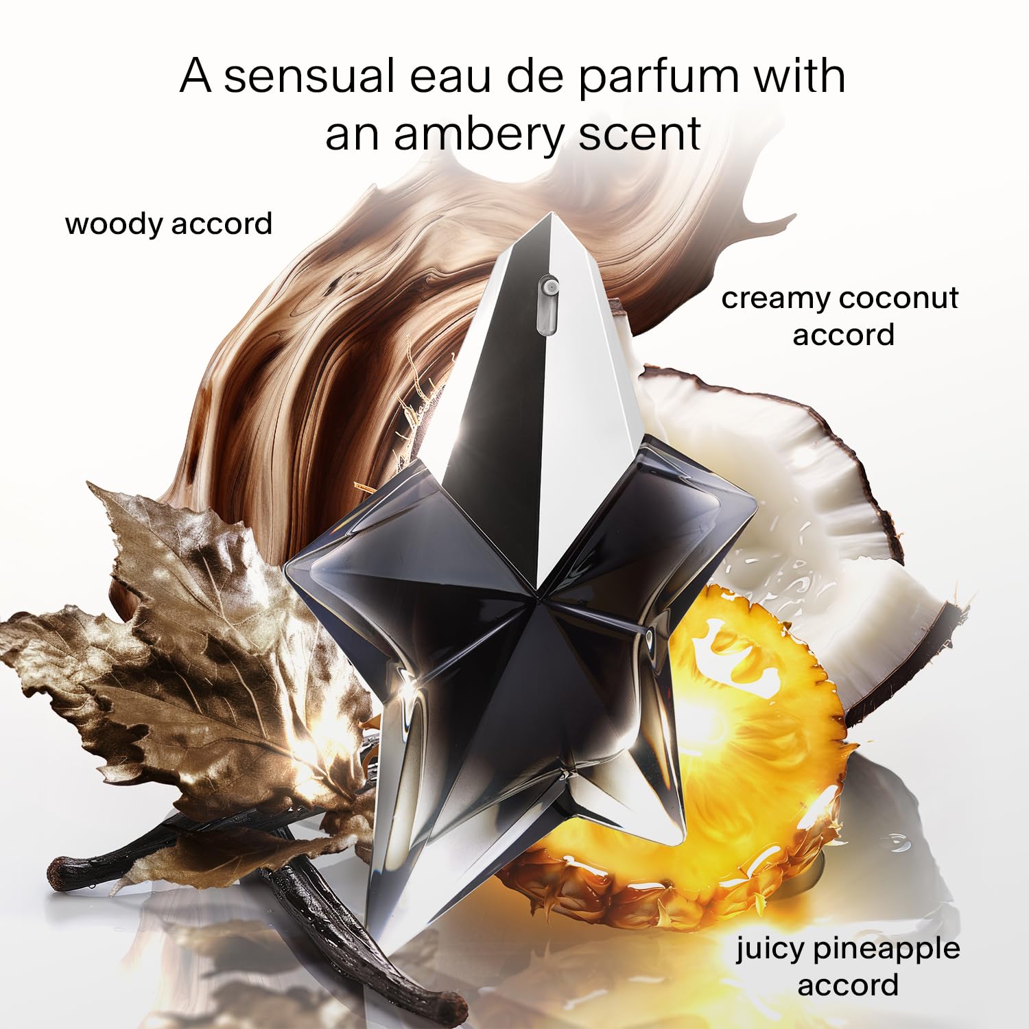 Mugler Angel Fantasm Eau de Parfum – Travel Size 0.33 oz | Pineapple, Coconut & Patchouli
