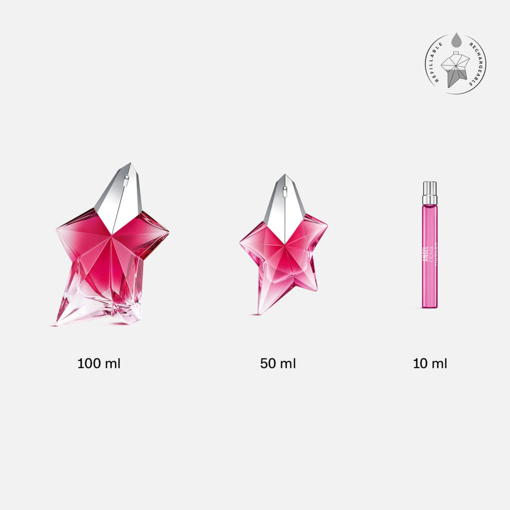 Mugler Angel Nova Eau de Parfum for Women – Floral Fruity Scent with Bergamot, Rose & Cedar Wood – Travel Size 0.33 fl oz