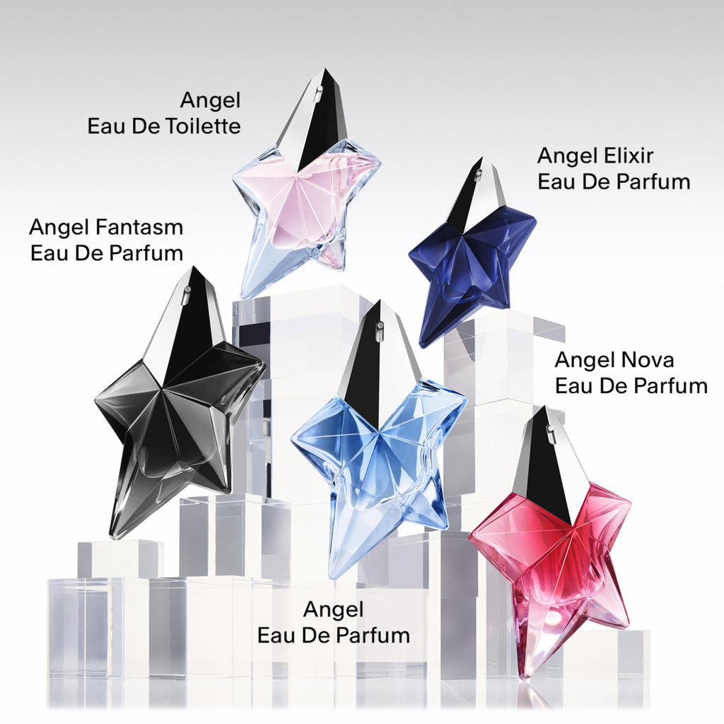 Mugler Angel Nova Eau de Parfum for Women – Floral Fruity Scent with Bergamot, Rose & Cedar Wood – Travel Size 0.33 fl oz
