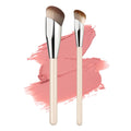 MUIIGOOD Angled Blush Brush Duo Pack – Sculpted Cheeks for Cream, Liquid & Powder Blush