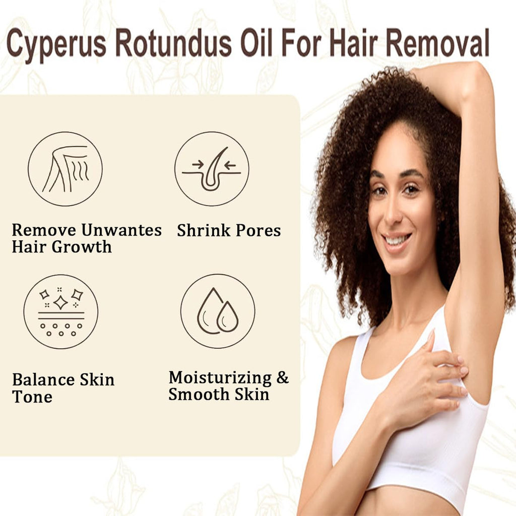 MULPG Cyperus Rotundus Oil – 2 Pack for Hair Removal | Moisturize & Smooth Skin (2.02 fl oz)