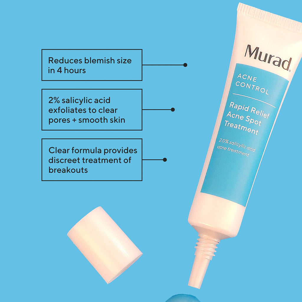 Murad Rapid Relief Acne Spot Treatment – 2% Salicylic Acid Gel for Fast Blemish Reduction