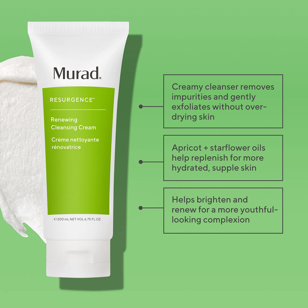 Murad Renewing Cleansing Cream Travel – Hydrating Anti-Aging Facial Cleanser, 2.0 oz